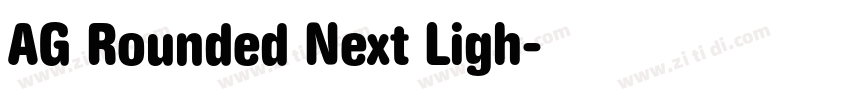 AG Rounded Next Ligh字体转换